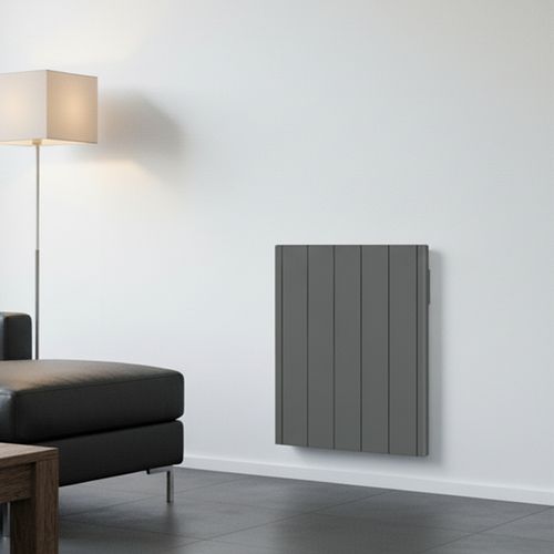 Radiateur Électrique LCD Céramique Gris Anthracite 1000W JADA