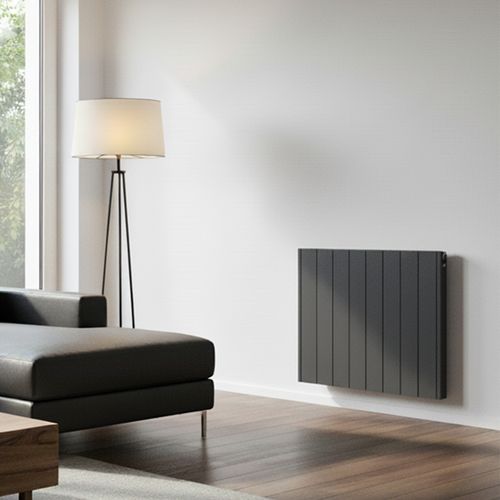 Radiateur Électrique LCD Céramique Gris Anthracite 1500W JADA