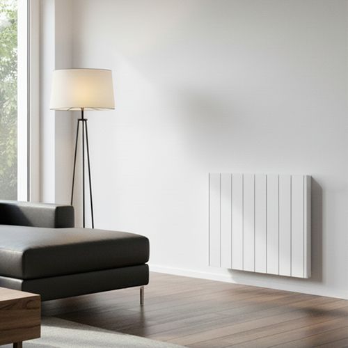 Radiateur Électrique LCD Céramique Blanc 1500W JADA
