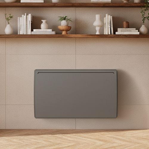Radiateur Électrique LCD Céramique Gris Anthracite 1500W UNO