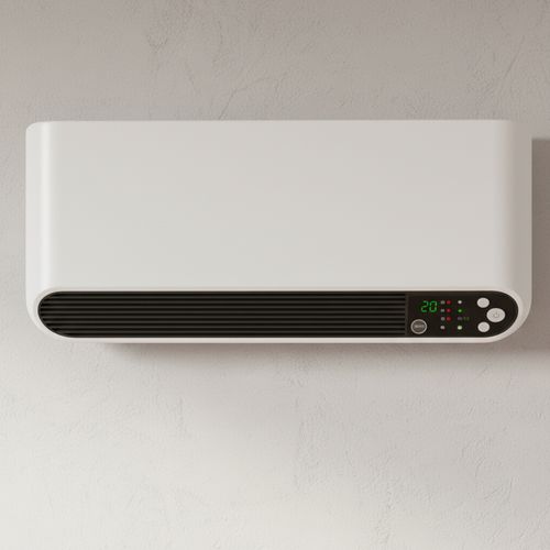 Chauffage Soufflant Mural LCD Céramique Blanc 2000W FALKO