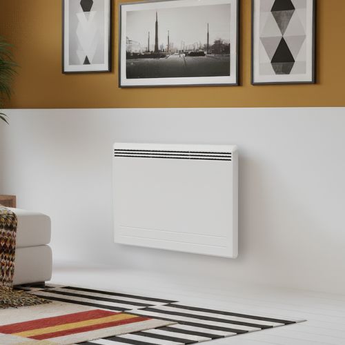 Radiateur Électrique LCD Fonte + Film Blanc 1500W SUVA