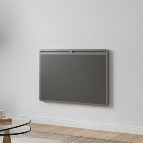 Radiateur Panneau rayonnant Tactile Aluminium Gris Anthracite 1000W LOGAN
