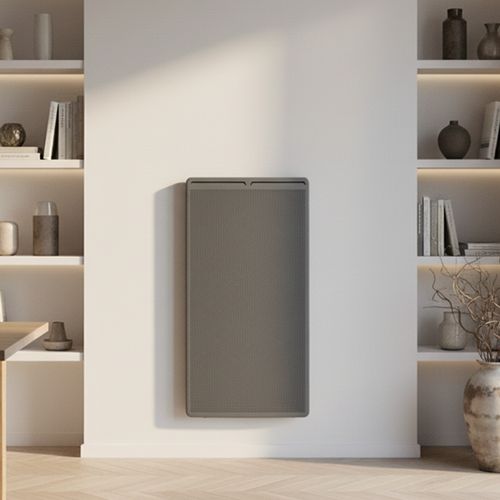 Radiateur Panneau Rayonnant Vertical LCD Aluminium Gris Anthracite 2000W LOGAN VERTICAL