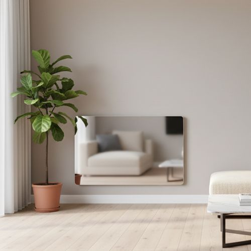 Radiateur Panneau rayonnant LCD Aluminium Miroir 1500W KLAAS