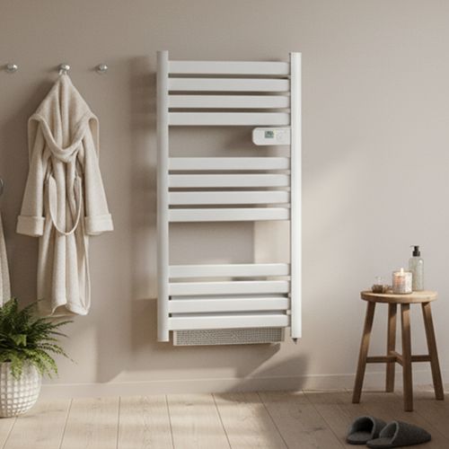 Sèche-serviettes avec Soufflerie LCD Sans fluide Blanc 1500W ARROW