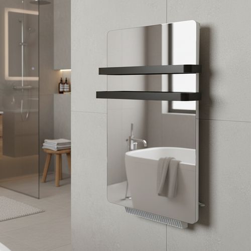 Sèche-serviettes avec Soufflerie LCD Sans fluide Miroir 1400W SILAM AIR