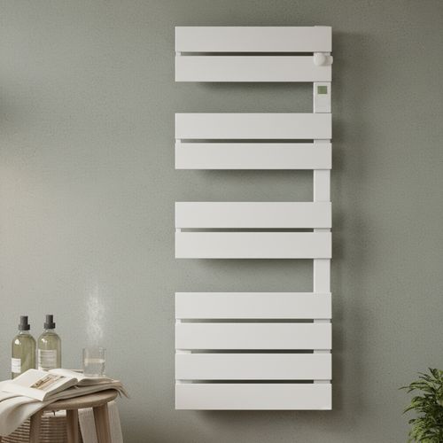 Sèche-serviettes LCD Sans fluide Blanc 750W NINA