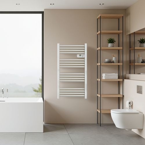 Sèche-serviettes LCD Sans fluide Blanc 500W JUPITER