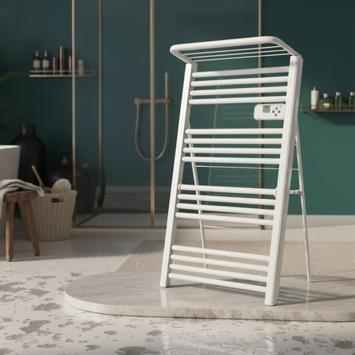 Sèche-serviettes LCD Sans fluide Blanc 500W MOBILE