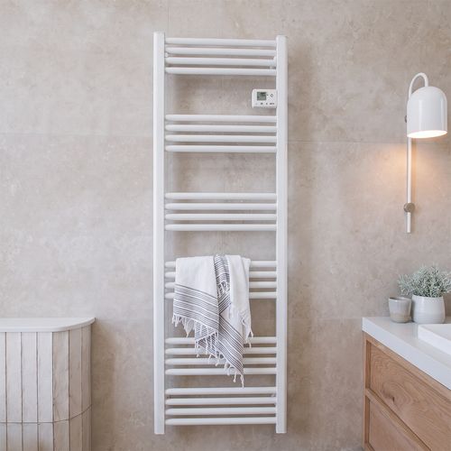 Sèche-serviettes LCD Sans fluide Blanc 500W ELYSIO