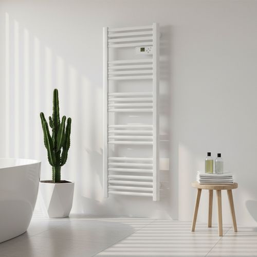 Sèche-serviettes LCD Sans fluide Blanc 600W ETROIT