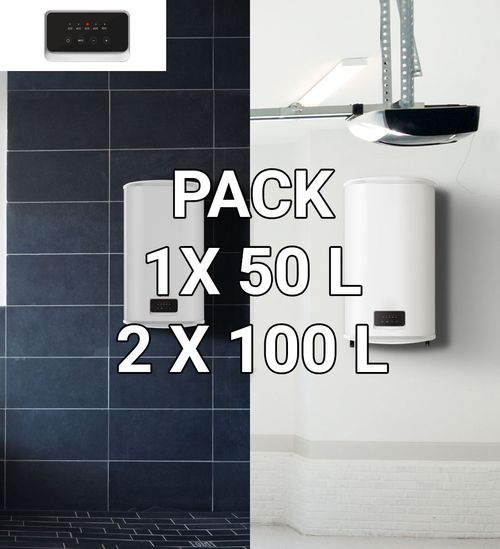 CHAUFFE-EAUX PACK 3 233L = 47L + 93L + 93L Blanc