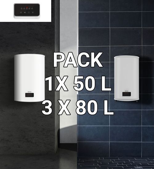 CHAUFFE-EAUX PACK 4 269L = 47L + 74L + 74L + 74L Blanc