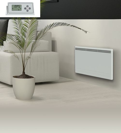 Radiateur Électrique LCD Fonte + Film Blanc 1500W SUVA