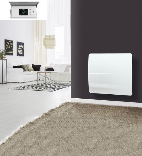 Radiateur Électrique Tactile Fonte + Film Blanc 2000W SIXTY