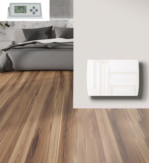 Radiateur Électrique LCD Fonte Blanc 1000W JARPA