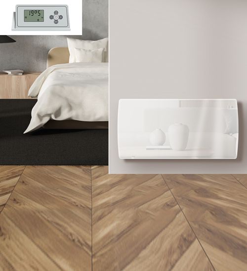 Radiateur Électrique LCD Fonte Blanc 2000W JARPA