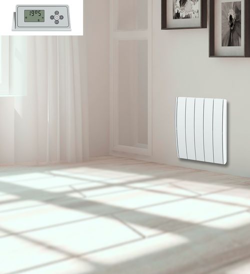 Radiateur Électrique LCD Fonte Blanc 1000W JEYO