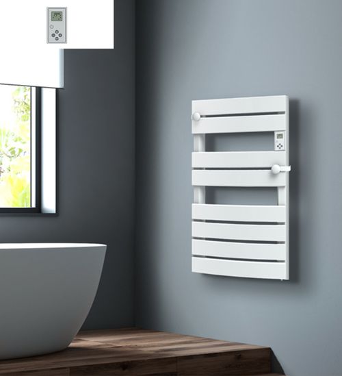 Sèche-serviettes LCD Sans fluide Blanc 750W DEMIS